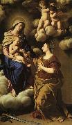 Giovan Battista Salvi Sassoferrato The Mystic Marriage of St.Catherine oil painting reproduction
